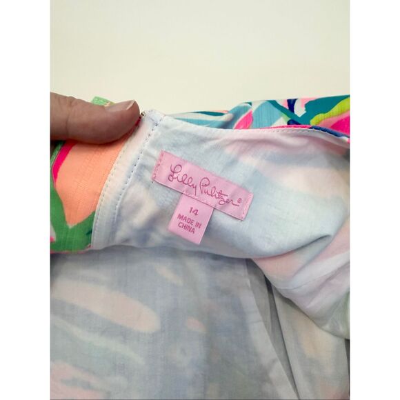 Lilly Pulitzer Womens Multicolor Exotic Garden Cathy Shift Dress Size 14 - Picture 3 of 6